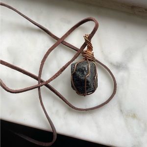 Black Tourmaline Crystal Necklace ✨